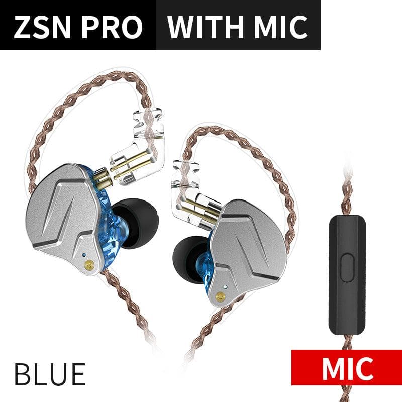 KZ ZSN Pro 1BA 1DD Wired Gaming Earphones Hybrid Technology